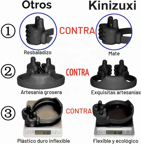 Vista 2 de Kinizuxi Soporte de Pulgar para Celular de Escritorio para Navidad, Soporte Universal Flexible para Celular para Soporte de Tableta, Soporte