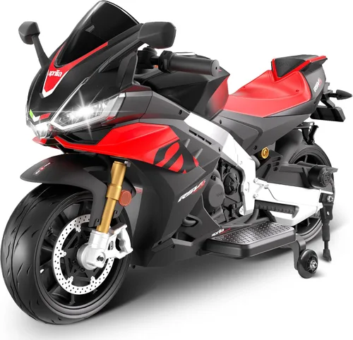 Vista 8 de Motocicleta para niños, motocicleta Aprilia RSV4 con licencia de Negro