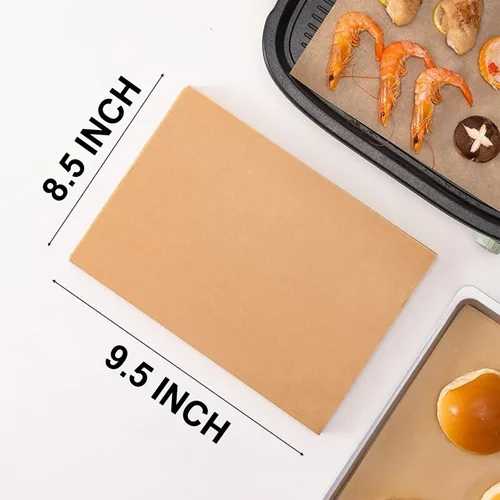 Vista 8 de Forros desechables para freidora de aire CHEFMAN, 125 hojas de papel pergamino compatibles con accesorios para freidora de aire Instant Pot