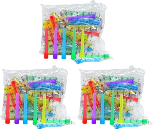 Vista 9 de 100 puntas desechables para cachimba, puntas de boca de shisha de plástico multicolor de grado alimenticio, boquillas de cachimba envueltas