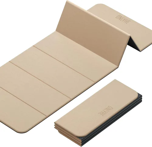 Vista 10 de Foldable Yoga Mat Exercise Mat for Home Workout, Comfortable and Durable, 8mm Thick Portable Folding Mat, Non-Slip, Pilates Mat Thick, Outdoor Use