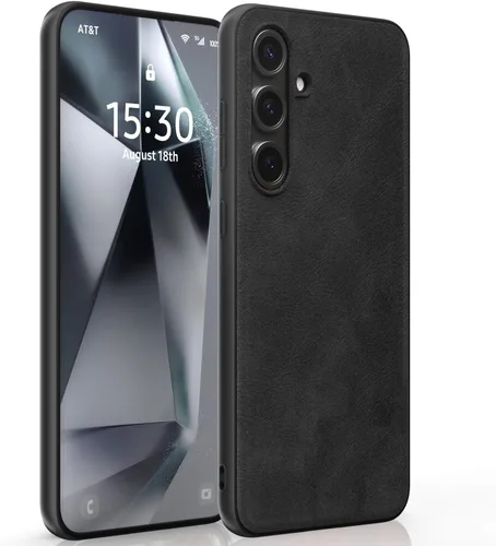 Vista 76 de X-level Funda para Samsung Galaxy Z Flip 6, delgada funda delgada de piel sintética para teléfono, TPU suave, a prueba de golpes, protección Negro