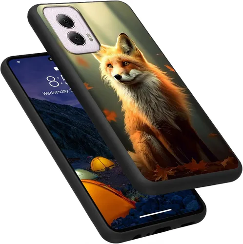 Vista 60 de Funda para Motorola Moto G Play 4G 2024, delgada y ligera, de silicona de TPU suave, color negro, ultrafina, para Motorola Moto G Play 4G 2024, Art