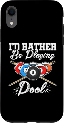Vista 9 de Funda para iPhone 12 mini I'd Rather Be Playing Billards Pool Player Snooker de 8 bolas