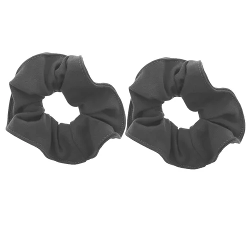 Vista 13 de Set of 2 Large Solid Scrunchies (Beige)
