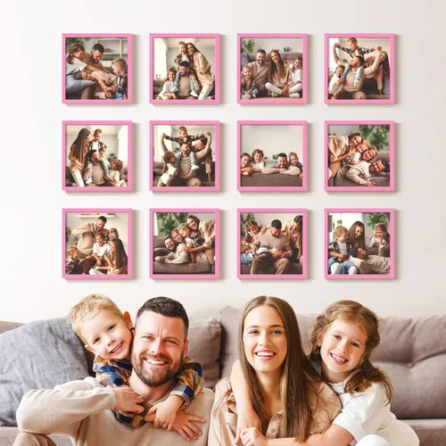 Vista 30 de Renditions Gallery Impresiones fotográficas personalizadas de 8 x 8 con marcos de fotos de madera real. Crea collage de fotos personalizado con Azul