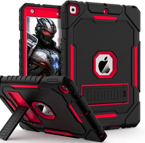 Vista 13 de ZoneFoker Funda para iPad de 9ª/8ª/7ª generación 2021/2020/2019 (10.2 pulgadas), Resistente de Servicio Pesado Grado Militar a Prueba de Golpes
