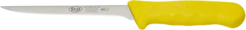 Vista 8 de Winco - Cuchillo para deshuesar de acero alemán de grado comercial, estrecho, azul, 6 pulgadas