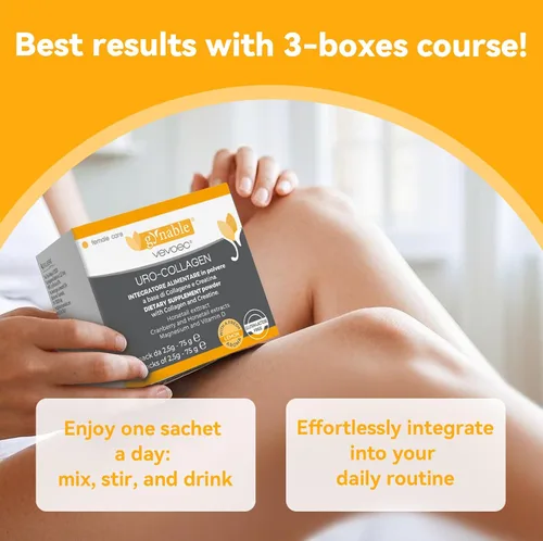 Vista 6 de Gynable UROCollagen, suplemento de control de vejiga para mujeres, salud del tracto urinario, fortalece los músculos del suelo pélvico, fugas