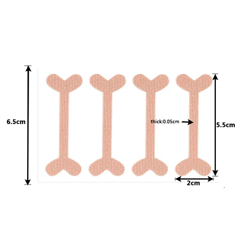Vista 6 de Tratamiento de uñas encarnadas, 50 parches correctores de uñas encarnadas, calcomanías de corrección de uñas de los pies, herramienta profesional