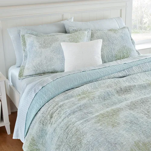 Vista 10 de Laura Ashley - Juego de edredón individual, ropa de cama de algodón reversible con funda a juego, decoración del hogar prelavada para mayor suavidad