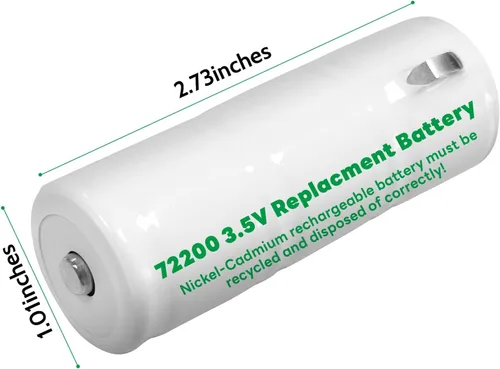 Vista 6 de Batería de repuesto para Welch Allyn 72200 3.5V 1500 mAh batería recargable