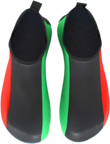 Vista 3 de Zapatos de agua para mujeres y hombres de secado rápido, zapatos de playa para surf al aire libre, yoga, ejercicio, bandera de Jamaica, Caribe