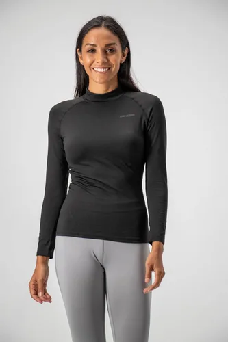 Vista 3 de DEVOPS - Paquete de 2 camisas de manga larga térmicas de cuello tortuga para mujer de comprensión, para usar debajo de la ropa