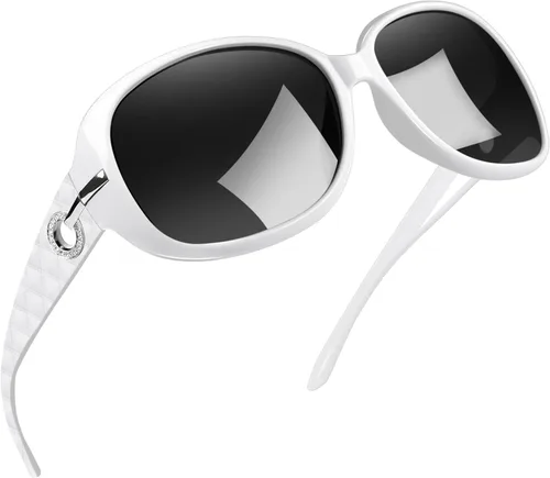Vista 13 de Joopin Oversized Rectangle Sunglasses UV400 Protection Shades for Women Negro