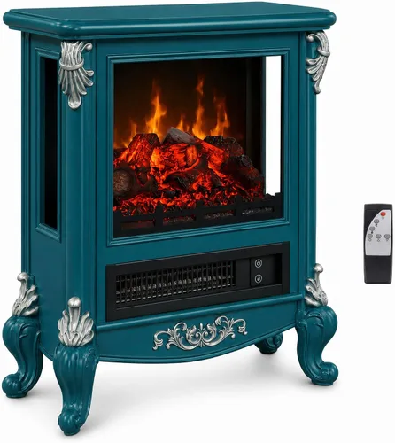 Vista 11 de Calentador eléctrico de chimenea, pequeña estufa interior independiente