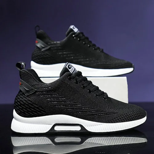 Vista 2 de Recyphi Zapatos elevadores invisibles para hombre con aumento de altura de 3.14 pulgadas, zapatos deportivos ligeros con levantamiento de altura