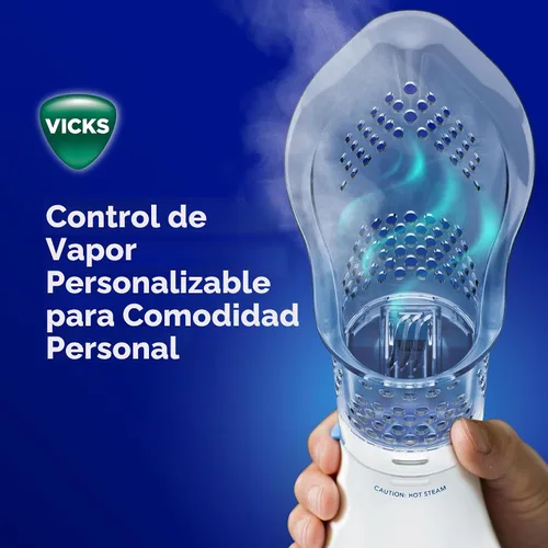 Vista 5 de Inhalador nasal Vicks - Alivio de vapor sin medicación para alergias, congestión, tos y resfriados, vaporizador vocal, calma las vías nasales