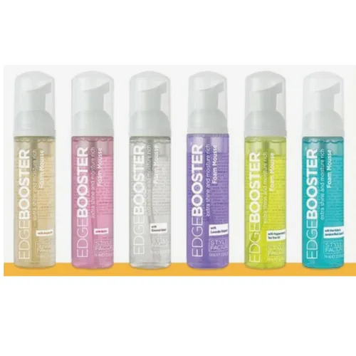 Vista 6 de Edge Booster Style Factor Extra Shine Espuma Rica Humedad Mousse (Verde: Aceite de Menta/Árbol de Té)