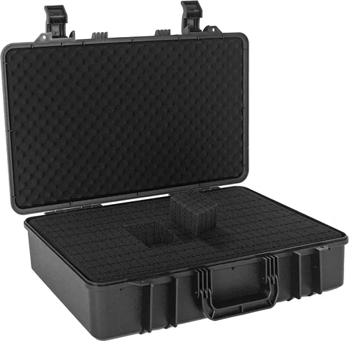 Vista 11 de Funda rígida protectora a prueba de golpes y resistente al agua con inserción de espuma DIY personalizada para cámara, etc, 11 X 9.5 X 5 pulgadas