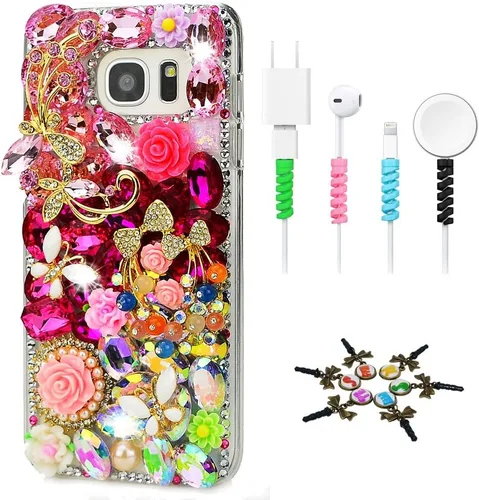 Vista 14 de SSSGCDwCPSeries-23 - Funda con cristales brillantes (hecha a mano), diseño 3D