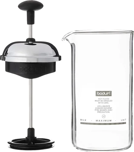 Vista 2 de Bodum 1963-01 Espumador de leche Chambord pequeño, 2.5 onzas, negro