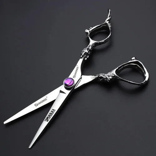 Vista 3 de Tijeras de corte de pelo, tijeras profesionales de peluquería de 6 pulgadas, uso doméstico para hombre, mujer, adultos, niños, bebés