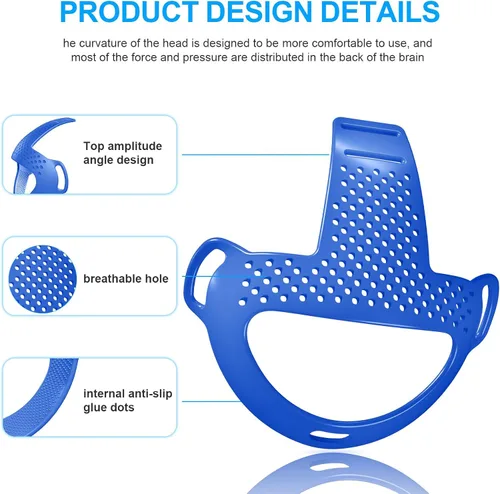 Vista 6 de VR Head Strap Pad for Quest 3 Headset Accessories, TPU Head Strap Cushion for Quest 3 Head Strap, Bracket for The Back of The Head Headstrap (Blue)