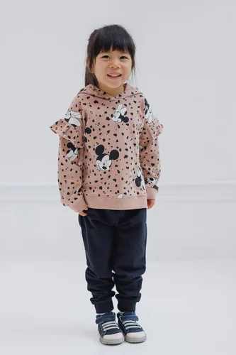 Vista 2 de Disney Minnie Mouse - Conjunto de sudadera con capucha y pantalones de forro polar para niñas pequeñas
