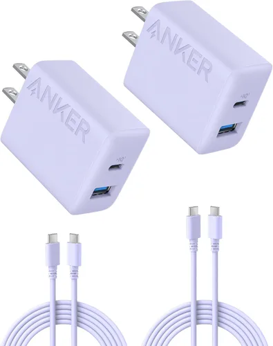 Vista 10 de Anker Cargador de teléfono, bloque de cargador USB C de 20 W, cargador tipo Negro