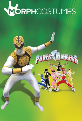Vista 6 de Morphsuits Disfraz blanco Power Ranger para adultos disfraz de superhéroe de Halloween para hombre