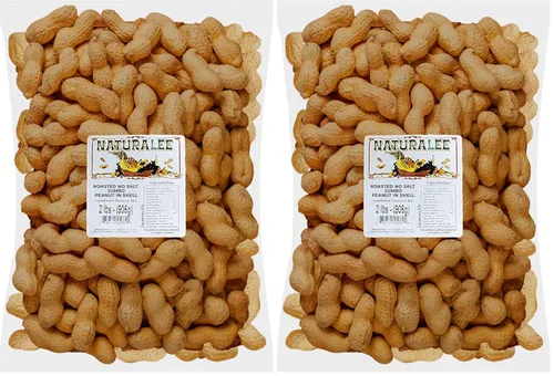 Vista 5 de Naturalee Cacahuetes, In Shell 2 lbs - Asado, sin sal - Bocadillo natural saludable