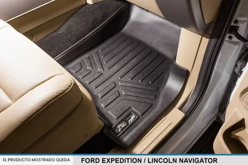Vista 3 de SMARTLINER Alfombrillas de piso Juego de revestimientos de 3 filas Compatible con Ford Expedition 2011-2017
