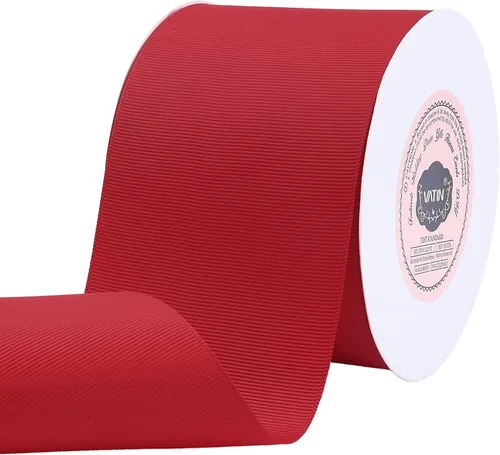 Vista 173 de VATIN Cinta de Grogrén Negra, 1-1/2" x 50 Yardas Continuas, Cinta de Grogrén de Poliéster Negra, Usar para Lazos de Bricolaje, Accesorios