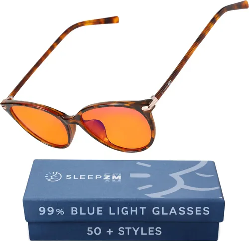 Vista 21 de Sleep ZM Blue Light Blocking & Light Sensitivity Glasses - 14 Lens Types for Comfort, Relaxation, Sleep & Relief