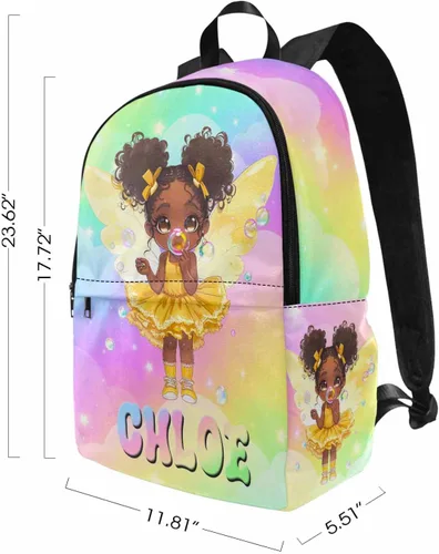 Vista 102 de Texto personalizado Elefante desgaste gafas mochila mochila mochila casual Daypack bolsa para mamá niñas, color86-4, Mochilas Daypack