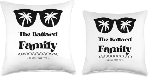 Vista 3 de YO MINUS Ballard Vacation Matching Family Group - Almohada de 16 x 16 pulgadas, multicolor