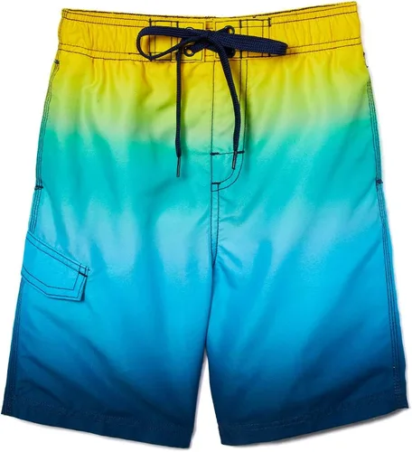 Vista 45 de Kanu Surf Traje de baño de playa con protección UPF 50+ de secado rápido para niños Dominica Verde