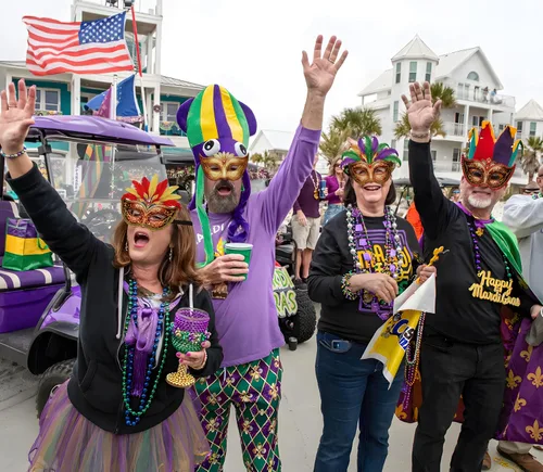 Vista 3 de Juego de 16 máscaras de Mardi Gras a granel decoraciones de fiesta de carnaval (fieltro)