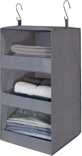 Vista 36 de GRANNY SAYS Organizador Colgante de 6 Estantes para Closet, Separable en 2 Paquetes de 3 Estantes Colgantes, Organizador Colgante para Dormitorio, 6