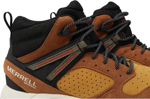 Vista 6 de Merrell Botas de senderismo impermeables Wildwood Mid Leather para hombre