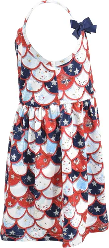 Vista 6 de Unique Baby Vestido de tirantes escalados para niñas