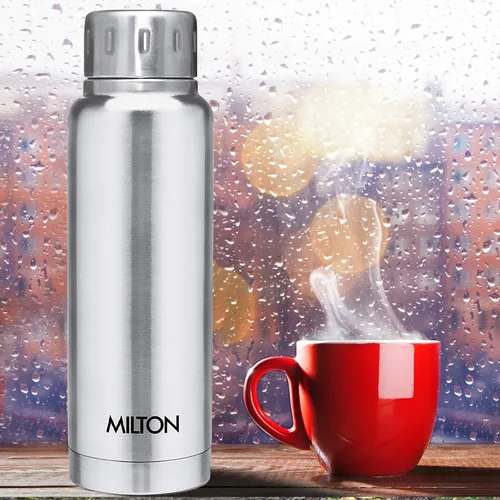 Vista 2 de Milton Frasco aislado de 10 onzas, botella de agua de acero inoxidable a Plateado