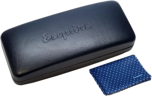 Vista 6 de Esquire Gafas de acetato de diseñador y estuche rígido EQ1513 en azul marino 2.126 in lente DEMO, marino