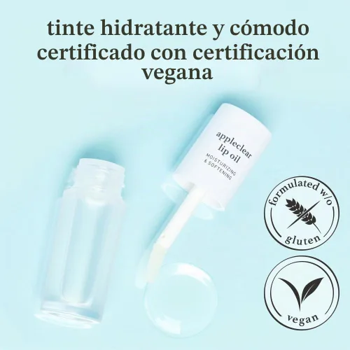 Vista 8 de NOONI Paquete de aceite de labios coreano - Applepeony y Appleclear
