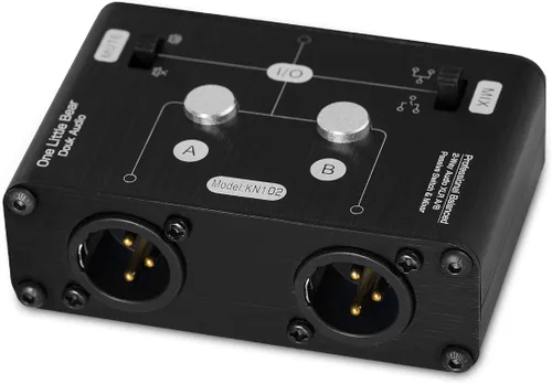 Vista 10 de Douk Audio Conmutador de audio estéreo equilibrado XLR de 2 vías Pasivo A/B Mini mezclador de caja de interruptor Divisor de sonido