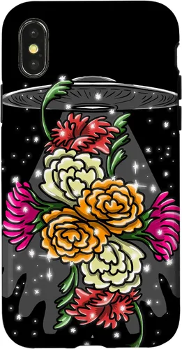 Vista 5 de Alien Floral UFO Girly Extraterrestrial Space Lover - Funda de regalo para iPhone 17
