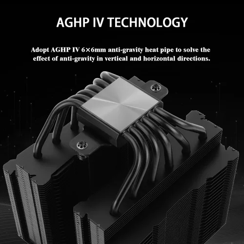 Vista 2 de Thermalrlght Peerless Assassin 140 - Enfriador de aire negro para CPU, 6 tubos de calor, disipador de calor de torres duales, ventiladores PWM