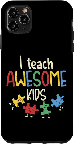 Vista 13 de iPhone 16 I Teach Awesome Kids Autismo Educación Especial Estuche para Maestro