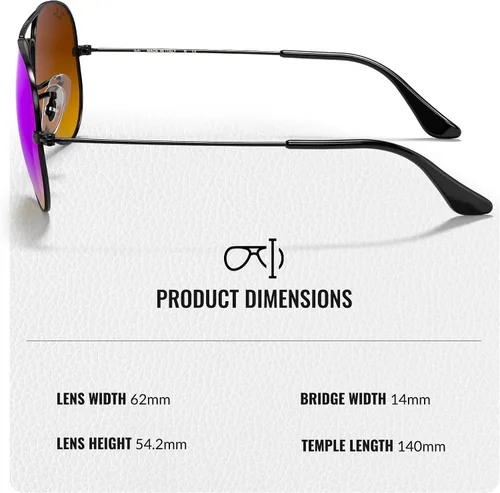 Vista 4 de Ray-Ban RB3025 AVIATOR FLASH LENSES GRADIENT Pilot Shaped Gafas de sol para hombres y mujeres con kit oficial de gafas Rayban
